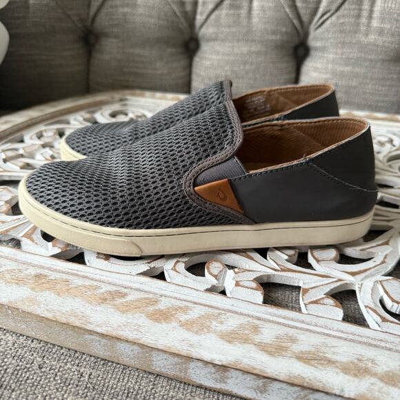 Olukai Women’s  Slip on Gray Sneakers Shoes 38 US 8 - Picture 3 of 11
